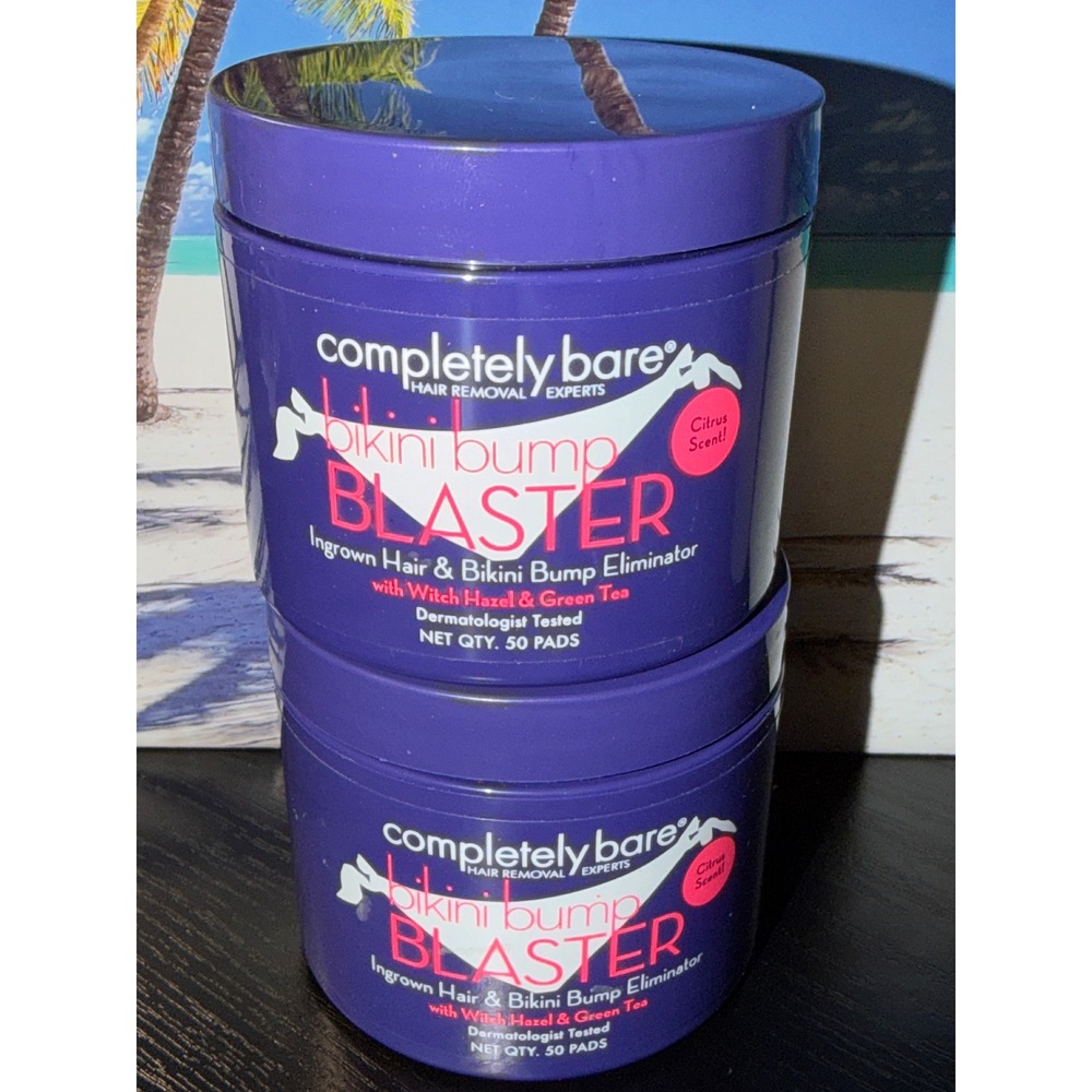 Completely Bare Bikini Bump Blaster Ingrown Hair Eliminator Pads 100ct Citrus